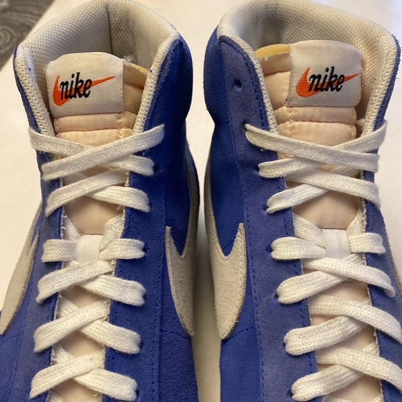 NIKE Blazer Mid’77 Racer Blue Suede Leather Sneakers CZ1088-400 Men’s Size 13 - Picture 9 of 9